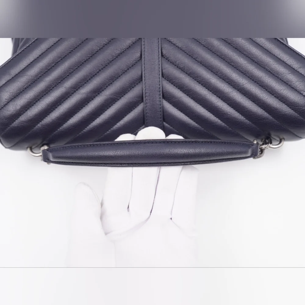 CE28 💟 Saint Laurent Leather College Large - Picture 13 of 16